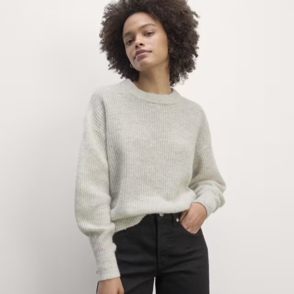 Women's Everlane Alpaca Cocoon Crew Sweater